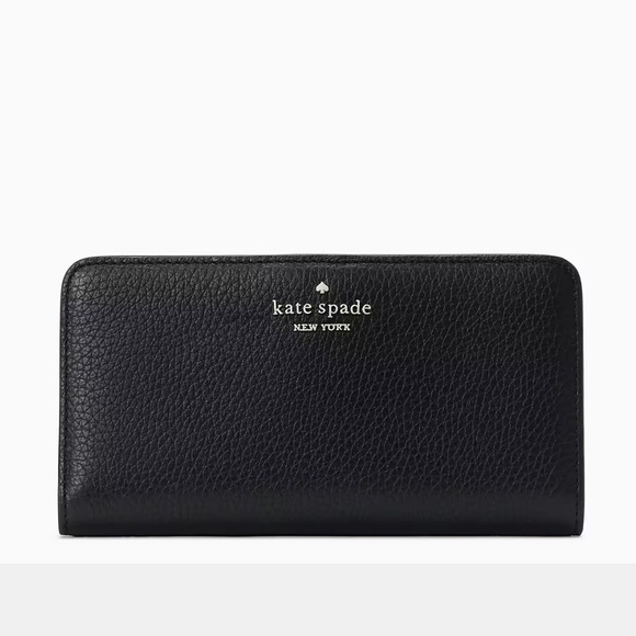 kate spade Handbags - Kate Spade Dumpling Large Slim Bifold Wallet
COLOR: Black